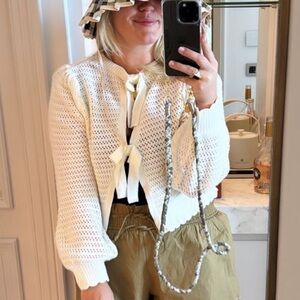 h&M bow tie knit sweater